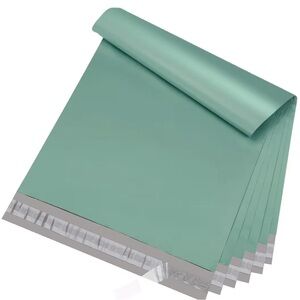NEW! 🎉10 plain gray green Poly Mailers JUMBO SIZE 19 x 24 inch